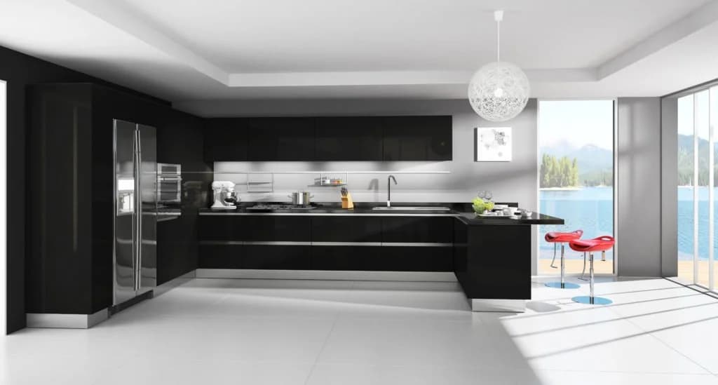 Color Theme Ideas For Your Dream Kitchen 5 alusso prime black kitchen